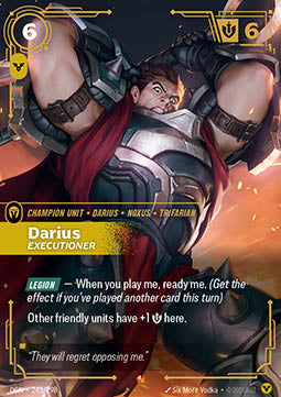 Riftbound: Darius, the Executioner – Champion Unit (Single Card)