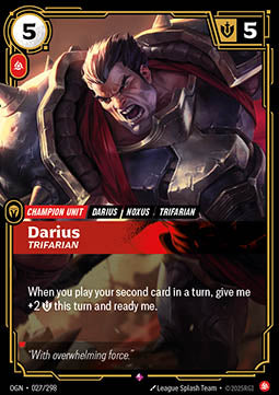 Riftbound: Darius, Trifarian Champion – Champion Unit (Single Card)