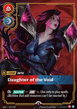 Riftbound: Kai'Sa, Daughter of the Void – Legend Promo Card (Near Mint)